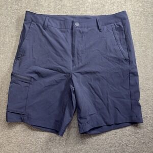 All‎ In Motion Men's Shorts Navy Blue Size 34 Stretch